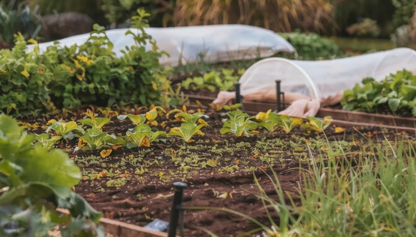 Lettuce showing signs of stress.