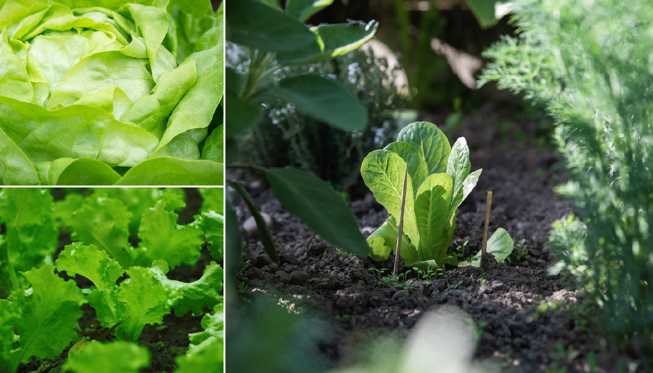 Lettuce showing signs of stress.